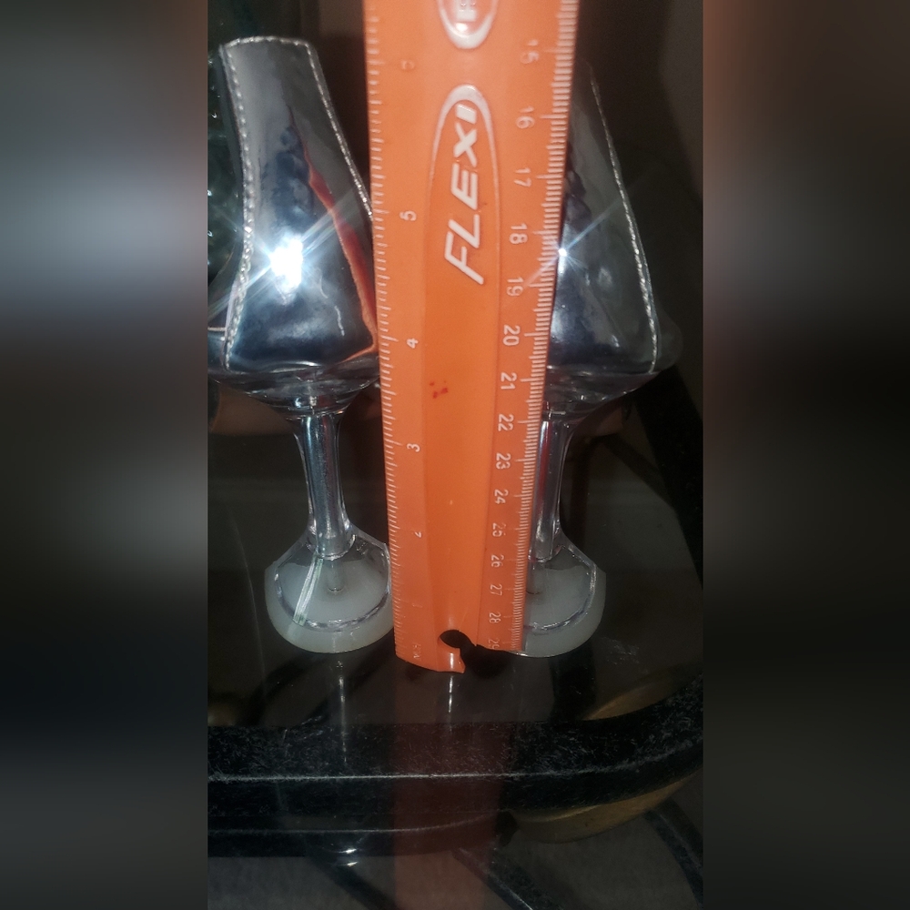 Translucent Clear Silver Shoes - image 8